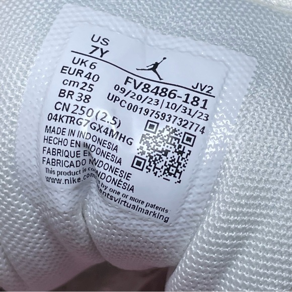 NEW IN BOX Air Jordan 1 Low | Laser Orange White | Size: 7Y - Picture 10 of 10